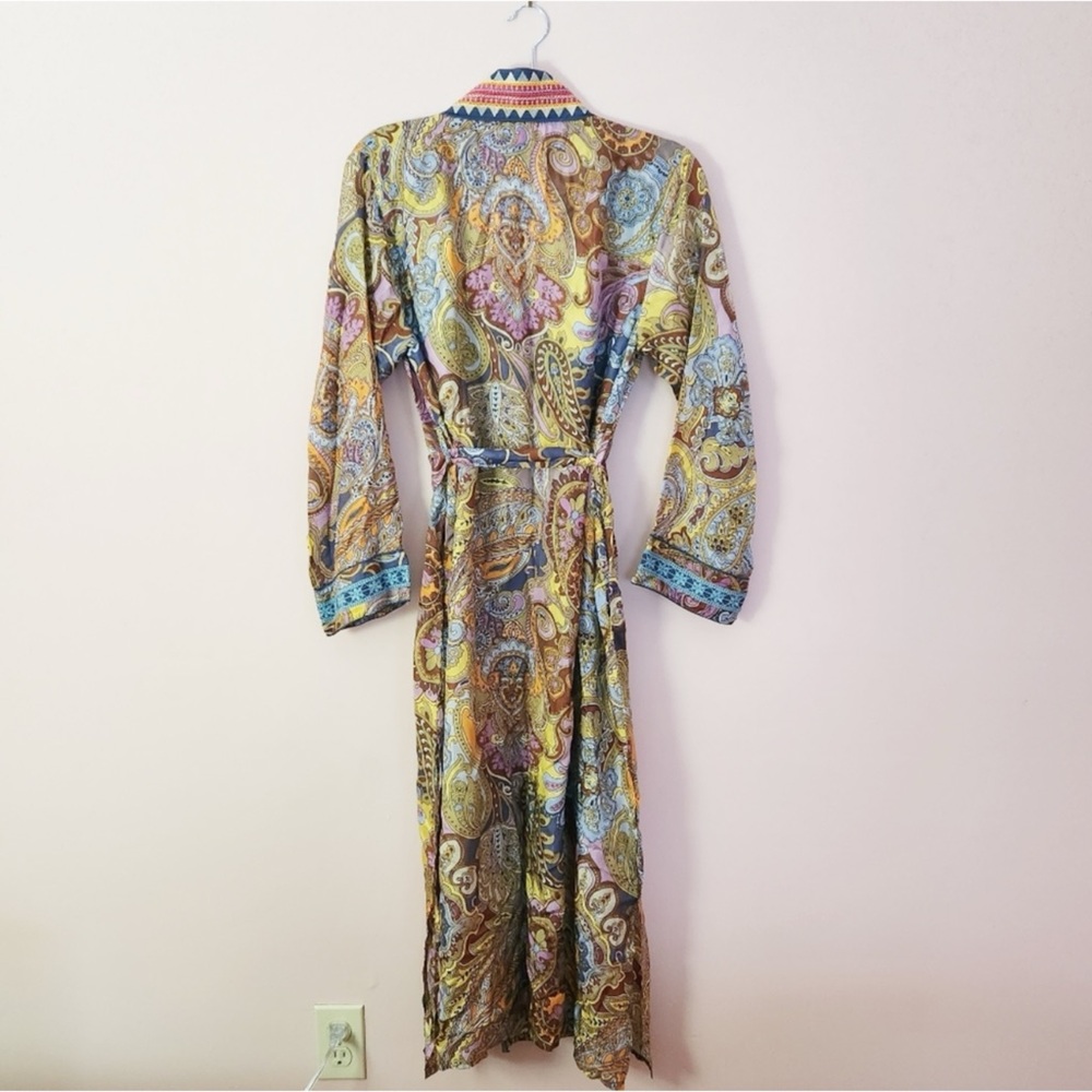 Johnny Was Sandalwood Tove Silk Kimono small NEW - Picture 4 of 14